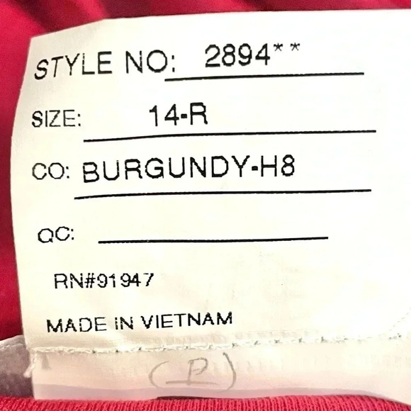 Dessy Collection Draped Chiffon Maxi Slit Dress Size 14 Burgundy Style 2894 NEW - Picture 4 of 12